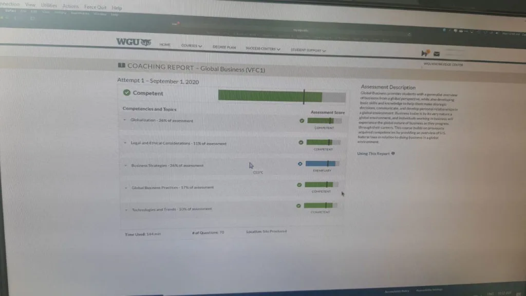 help with WGU proctored exams